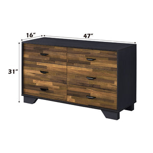 Eos - Dresser - Walnut & Black