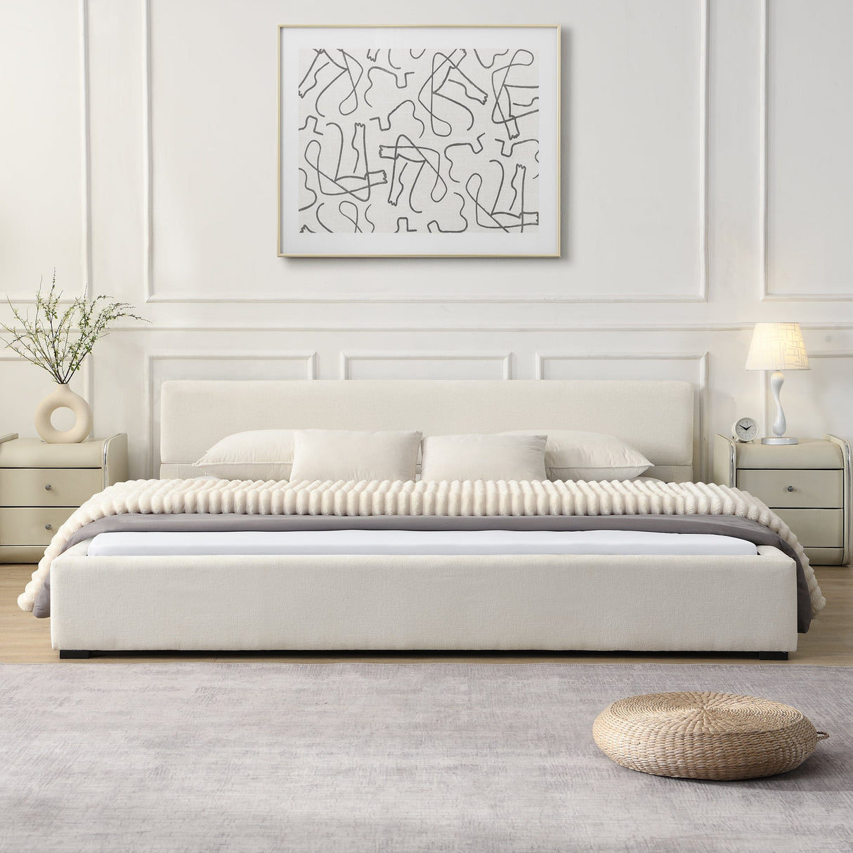 Elegant Upholstered Bed