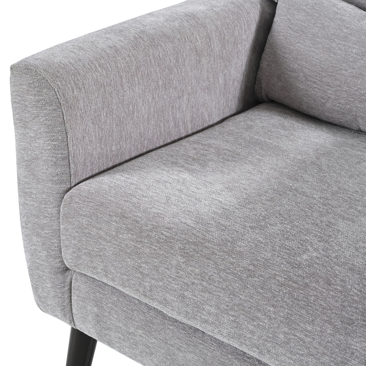 Modern Accent Chair, Arm Chairs For Living Room, Upholstered Mordern Armchair, Comfy Soft Padded Lounge Chair In Small Space, Bedroom, With Pillow, Solid Wood Leg