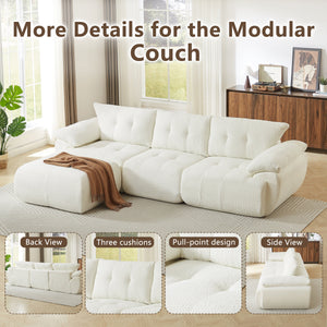 115'' Large Modern 3-Seater Sofa