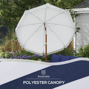 Outsunny 7 x 7 ft Outdoor Patio Umbrella with Tilt and Vent