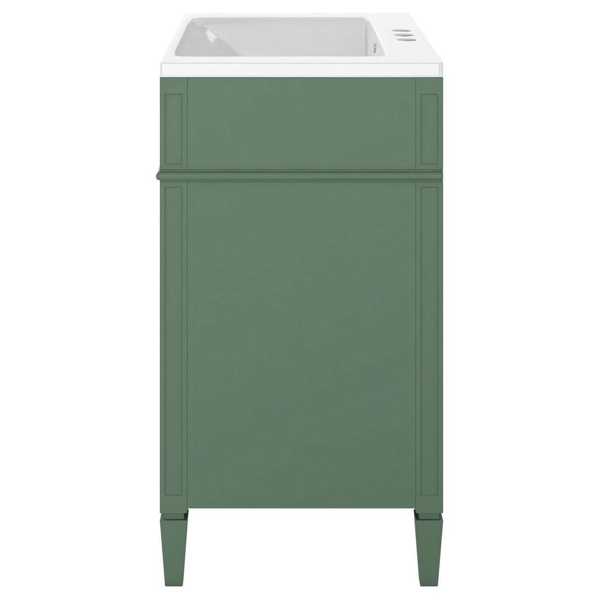 Bathroom Vanity With Top Sink, Storage Cabinet With 2 Drawers And Tip Out Drawer, Freestanding Set With Mirror Cabinet