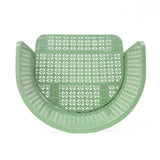 Milan Outdoor Dining Chair Set of 2 in Green Iron with Modern Design