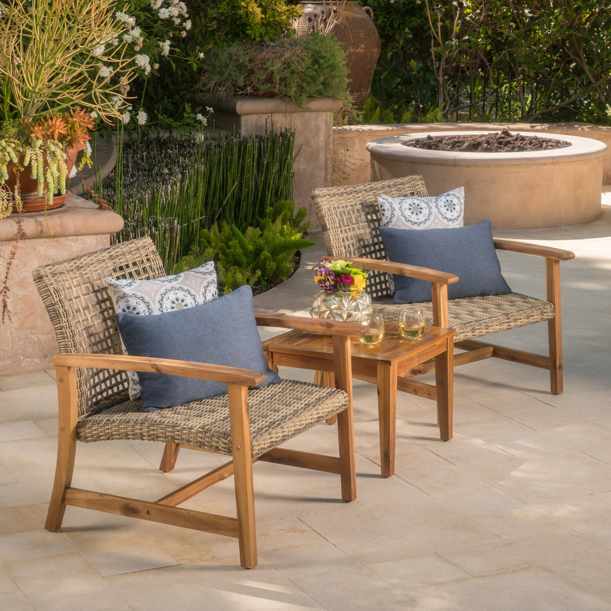 Hampton set of 2 outdoor chairs