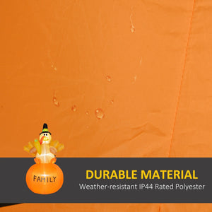 Inflatable Thanksgiving Turkey LED Display with Weather-Resistant Design - Multicolor