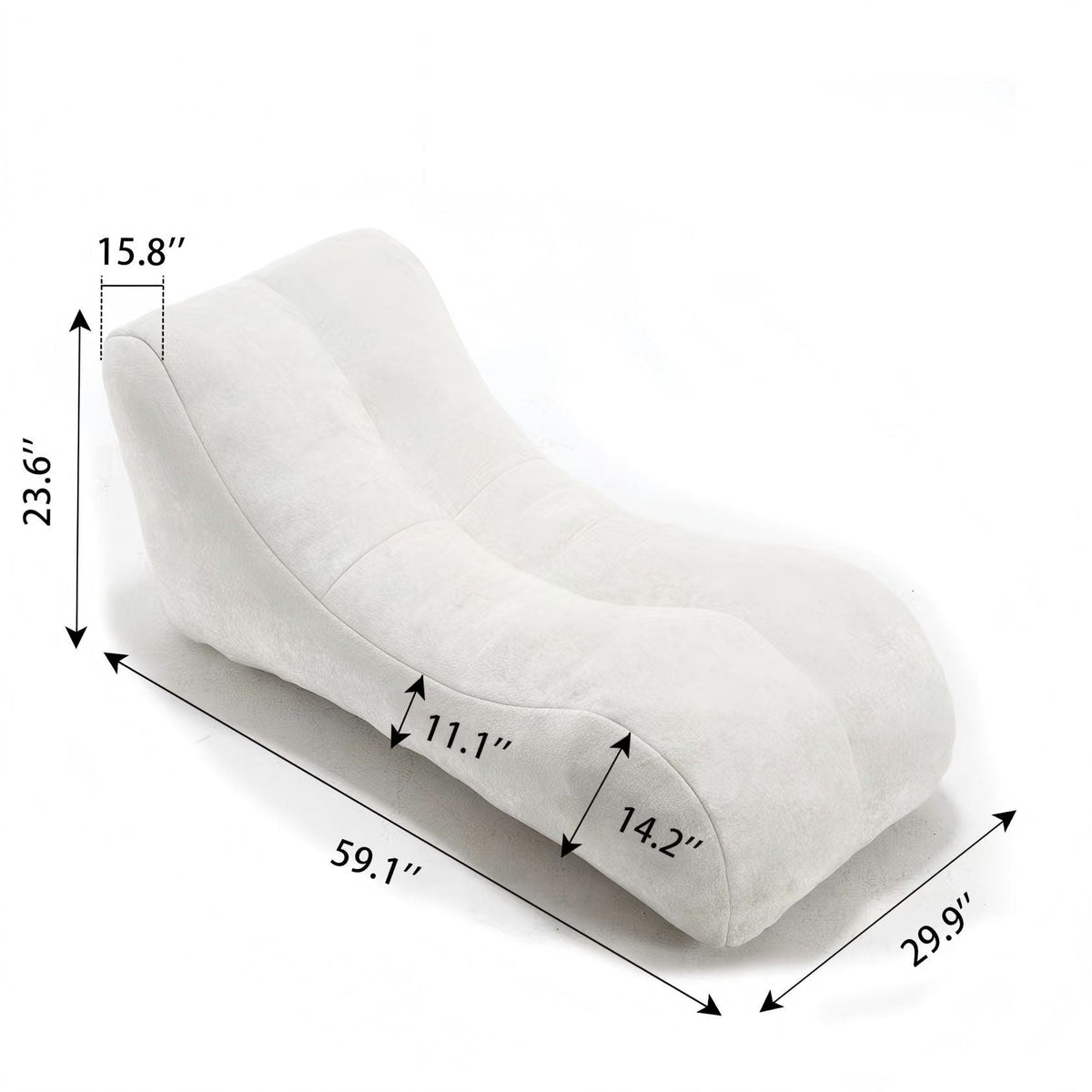 Bean Bag Sofa Chair with High Quality Sponge Filling - Fabric