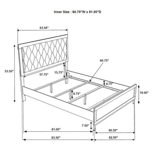 Taraval - Queen Upholstered Panel Bed - White