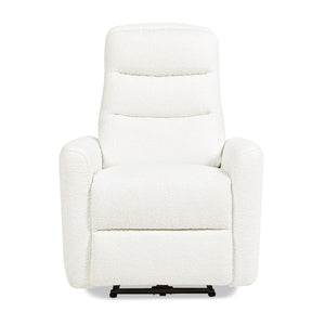 Bloomy - High Back Power Recliner Motion Chair - Chiffon White