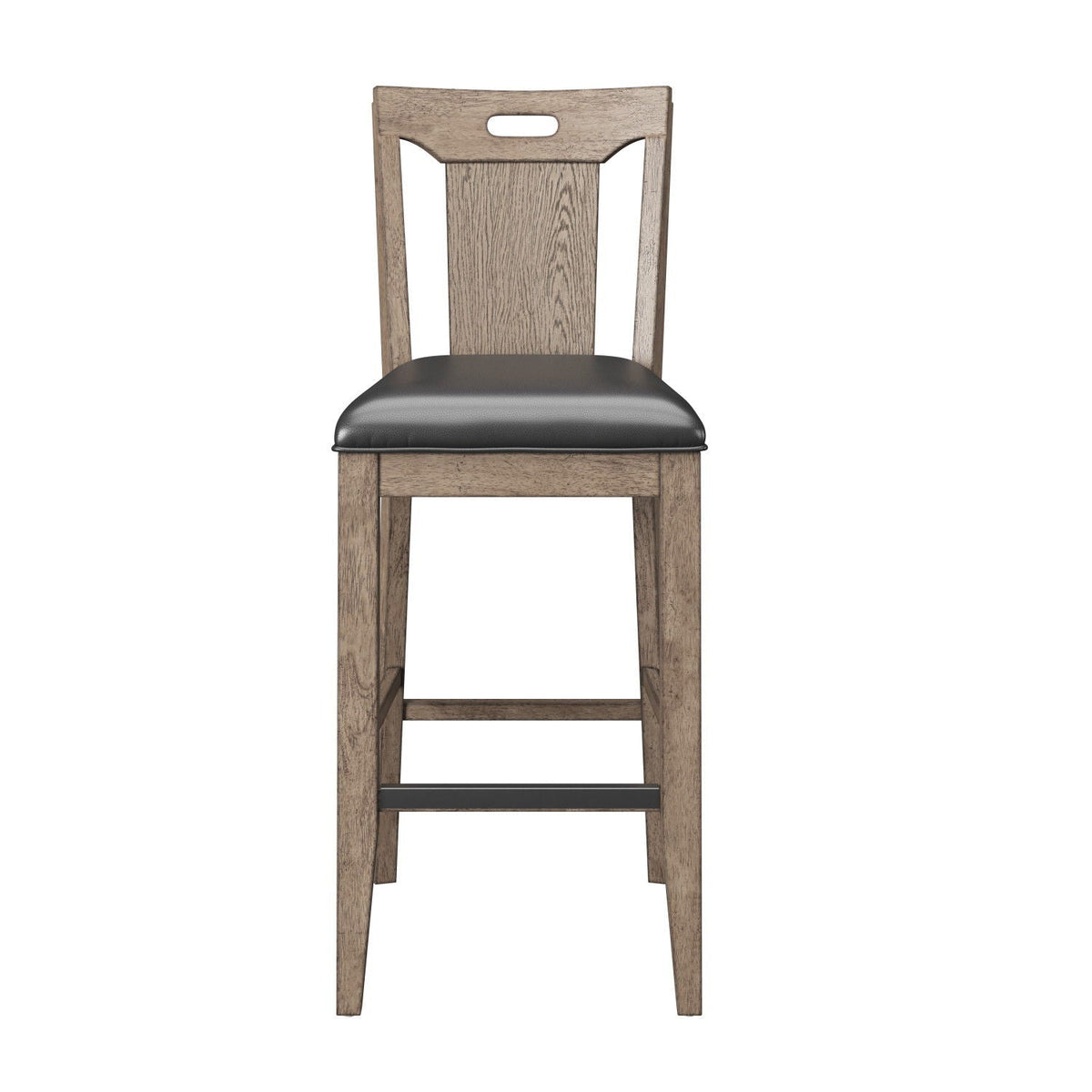Slat Back Bar Stools (Set of 2) - Brown