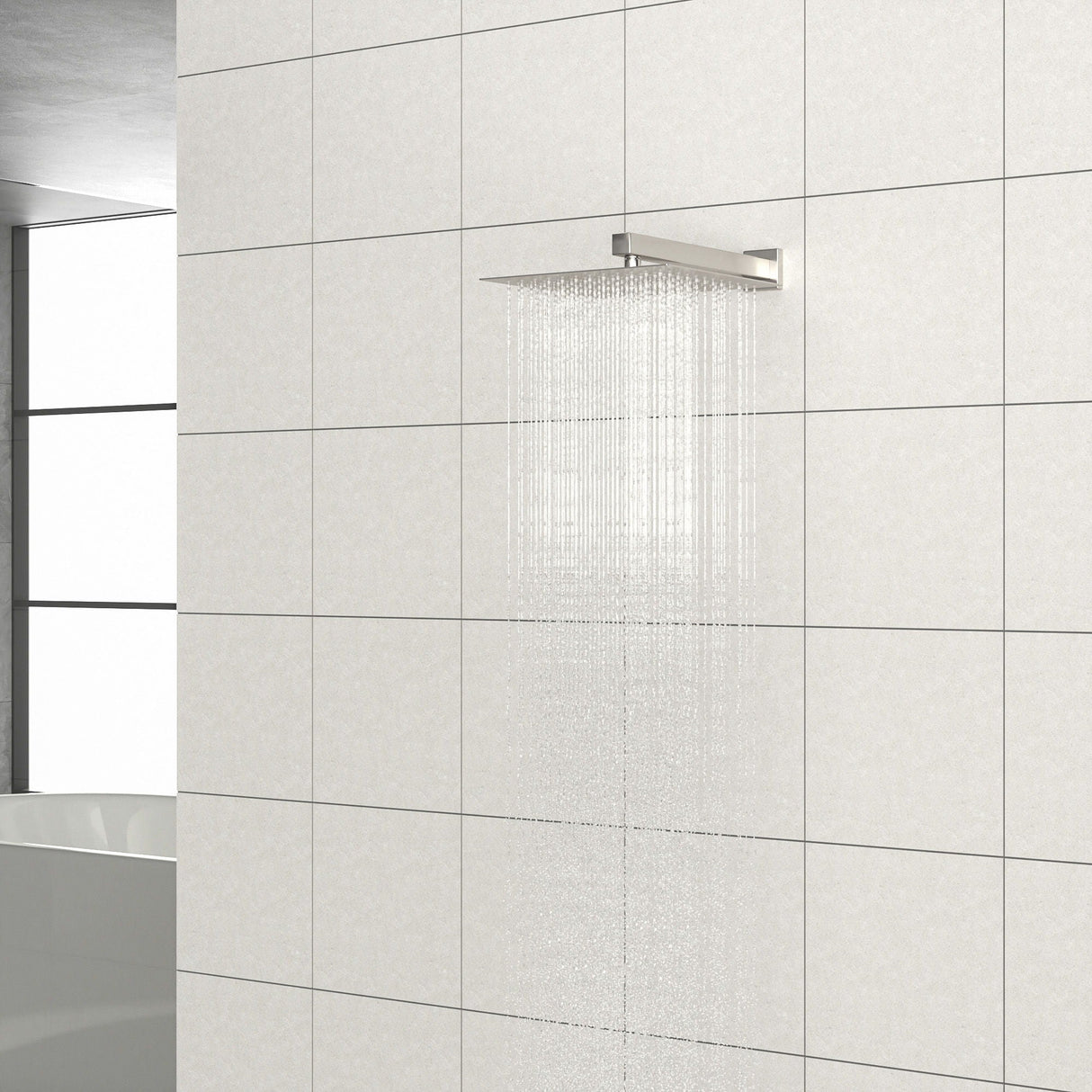 Wall Mounted Shower Arm With Flange