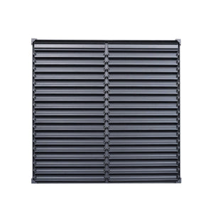 Byron Black Outdoor Pergola Aluminum with Adjustable Louvered Roof