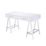 Coleen - High Gloss Writing Desk With USB