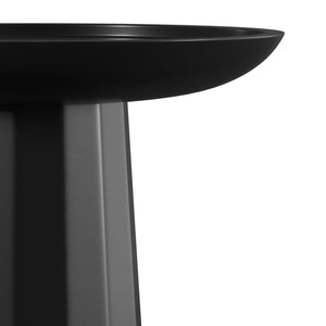 Handcrafted Wooden Accent Table with Sculptural Design - Choice of Color