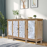 Hollow-Carved Accent Cabinenet