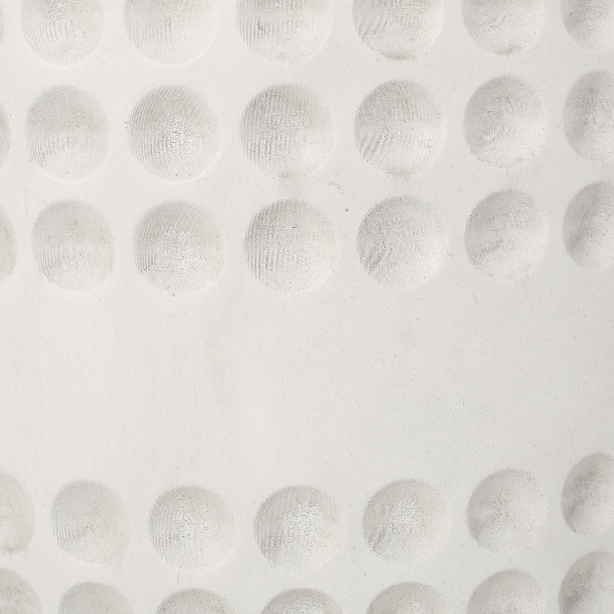Antique white round planter