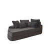 Semi Circular 2 In 1 Sofa Bed With Neck Pillow And Throw Pillows
