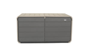 200 Gallon Plastic Deck Box with Lock and Waterproof Lid