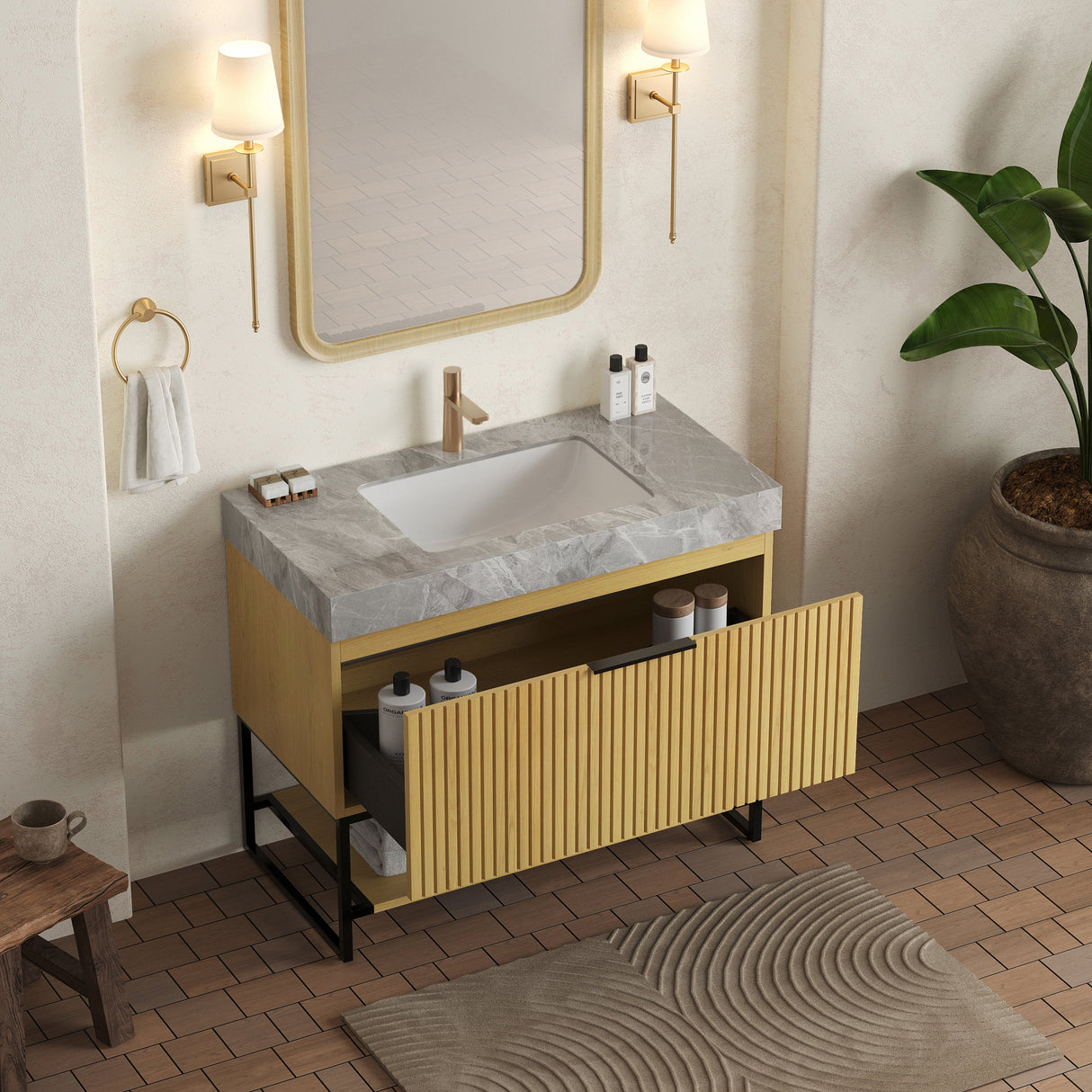 Yolan 36" Bathroom Vanity & Sink