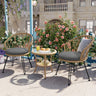 Parisian Lightweight PE Rattan Outdoor Bistro Set