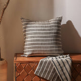 Handcrafted Double-Sided Striped Pillow with Filler