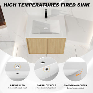 Floating Bathroom Vanity With Sink Combo