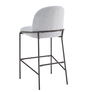 Galen Indoor Metal Upholstered Barstool