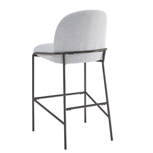 Galen Indoor Metal Upholstered Barstool