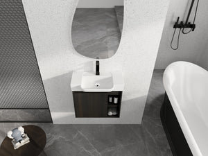 24" Wall-Mounted Bathroom Vanity