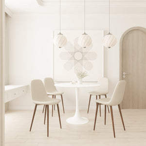 31.5" White Dining Table