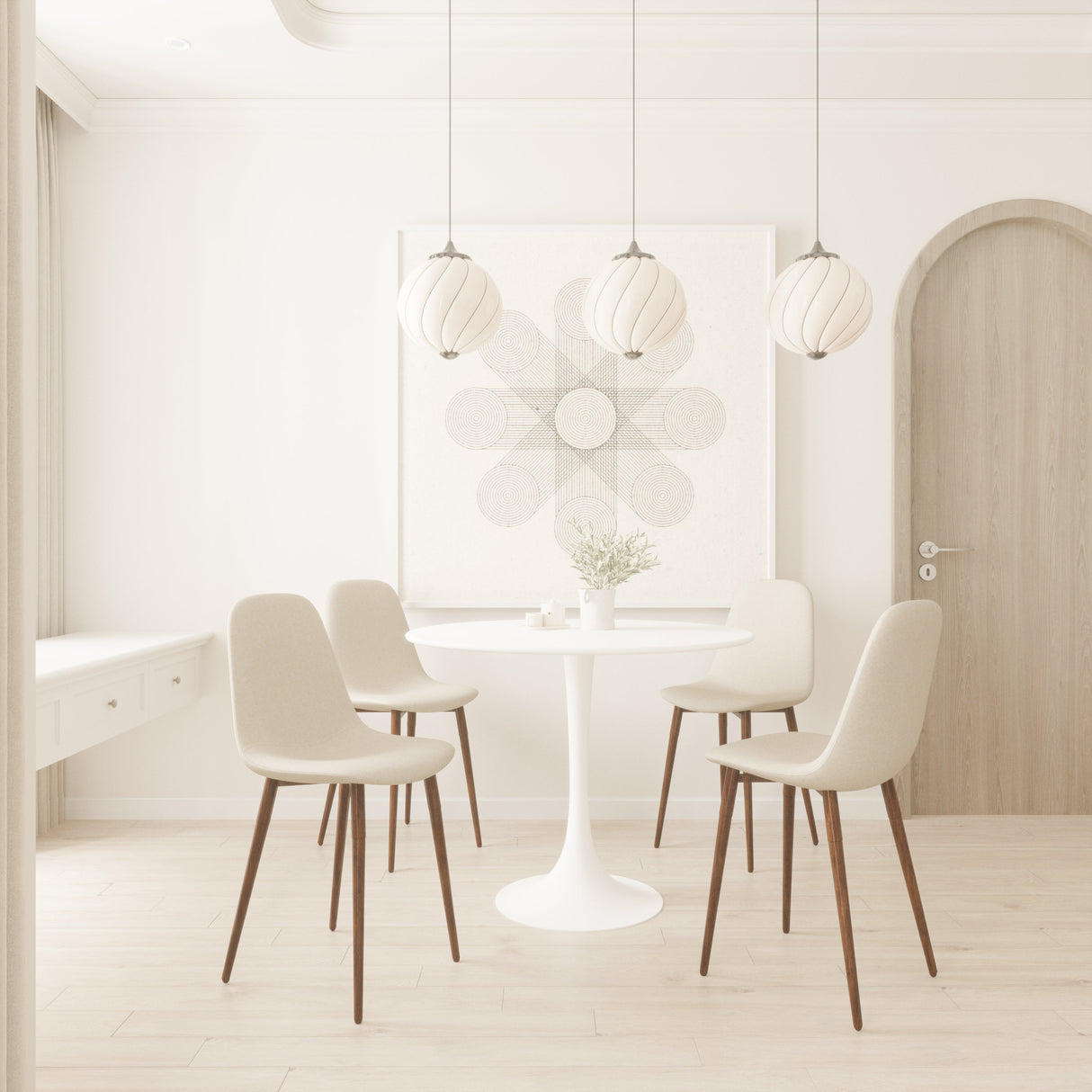 31.5" Dining Table in White