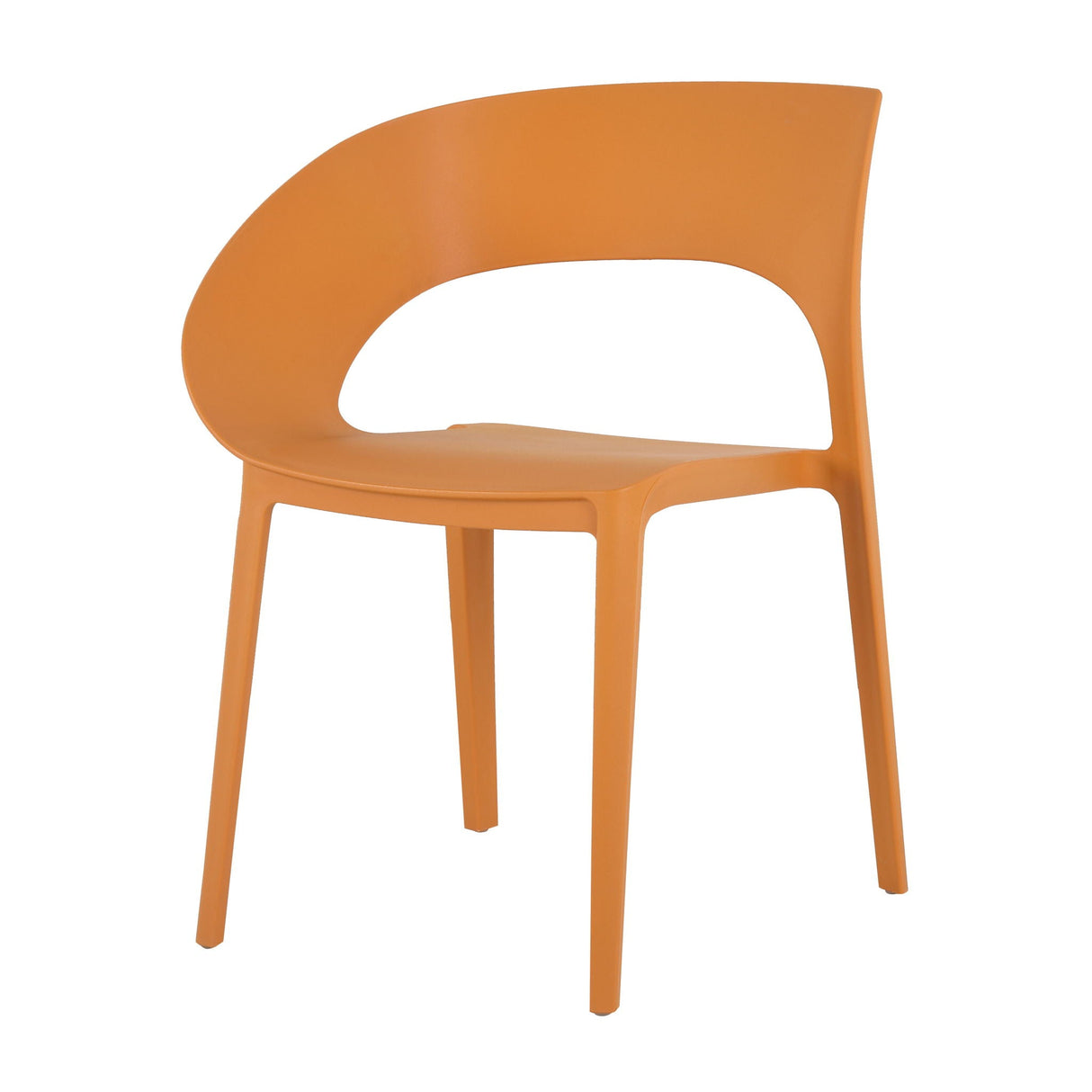 4 Piece Set Of Modern Designed Single Chairs With Round Table