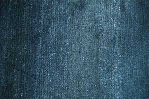 Modern Solid Blue 2x3 Hand Knotted Bamboo Silk Rug