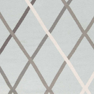 Darlaston Gray Trellis Wool Area Rug - Clearance