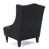 Dawned Upholstered Accent Chair with Button Tufting and Wing Back - Accent Chairs
