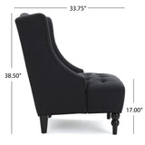 Dawned Upholstered Accent Chair with Button Tufting and Wing Back - Accent Chairs