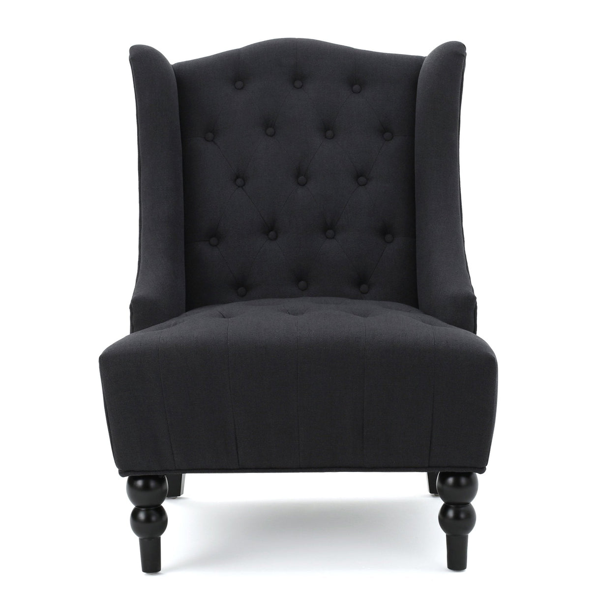 Dawned Upholstered Accent Chair with Button Tufting and Wing Back - Accent Chairs