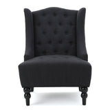 Dawned Upholstered Accent Chair with Button Tufting and Wing Back - Accent Chairs