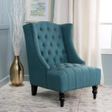 Dawned Upholstered Accent Chair with Button Tufting and Wing Back - Accent Chairs