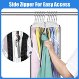 6 Pack Clear Garment Bags with Zipper Waterproof PEVA Suit Covers