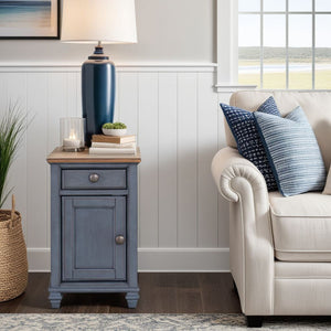 Americana Chairside Table - Blue