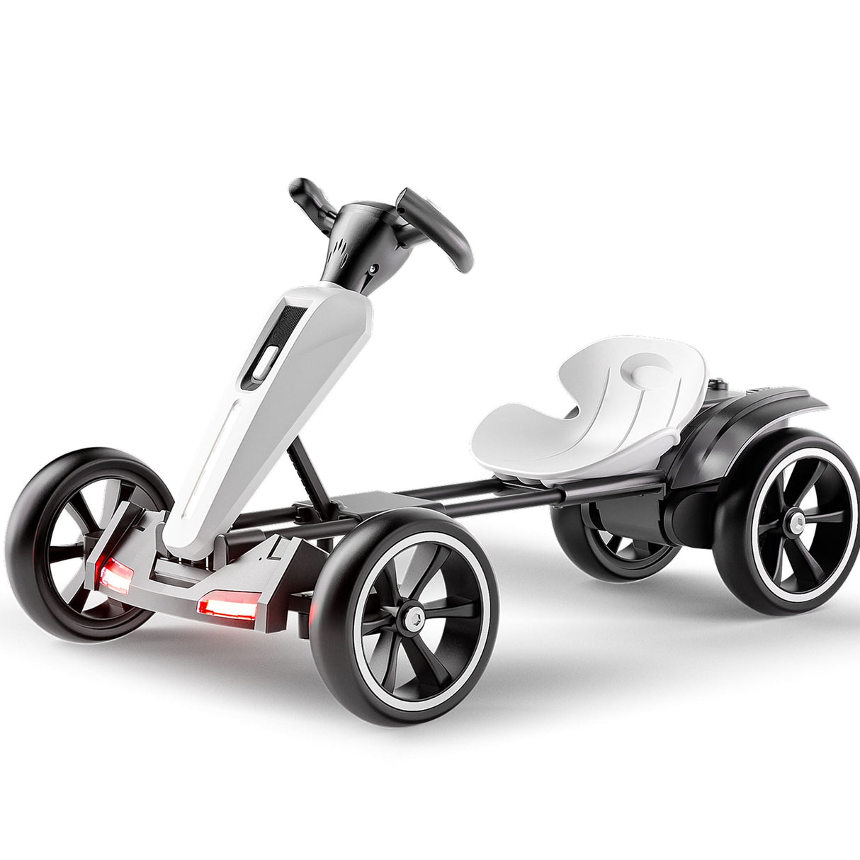 Electric Kids Pedal Go Kart With Adjustable Seat, Foldable Design