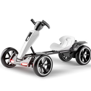 Electric Kids Pedal Go Kart With Adjustable Seat, Foldable Design