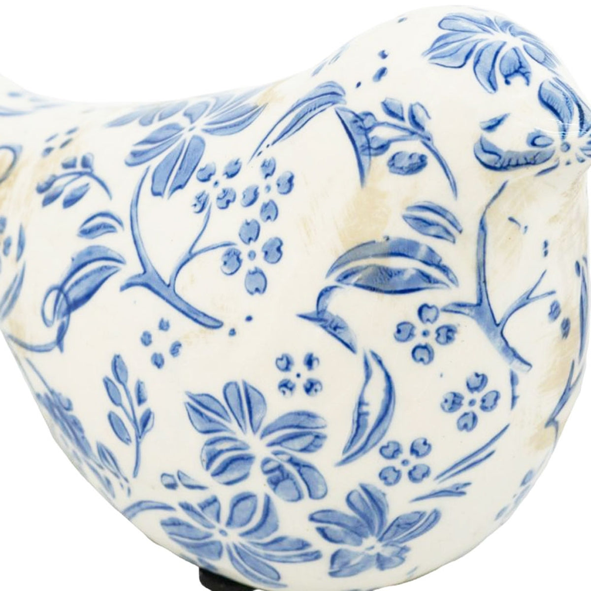 Set of 2 Chinoiserie Ceramic Birds