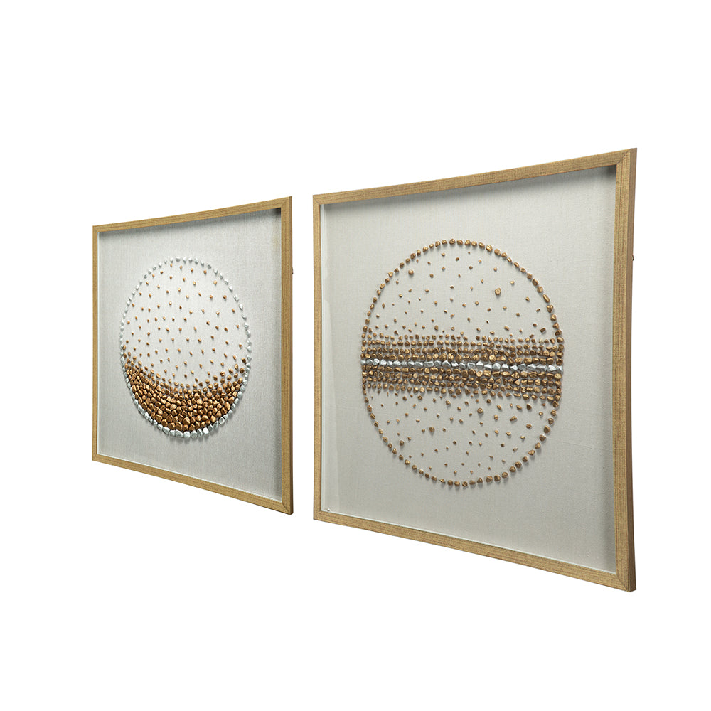 27.6x27.6" Shadow Box Wall Décor Set of 2