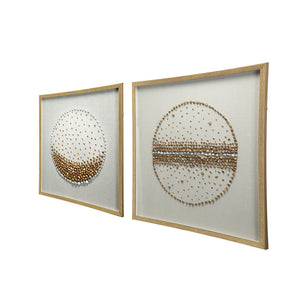 27.6x27.6" Shadow Box Wall Décor Set of 2