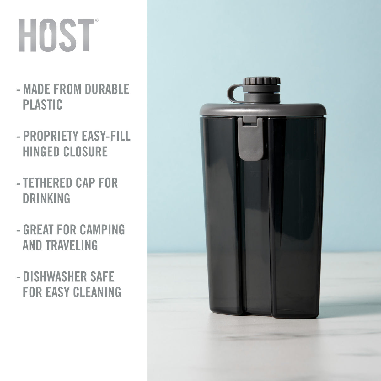 Easy-fill™ flask in grey by host®