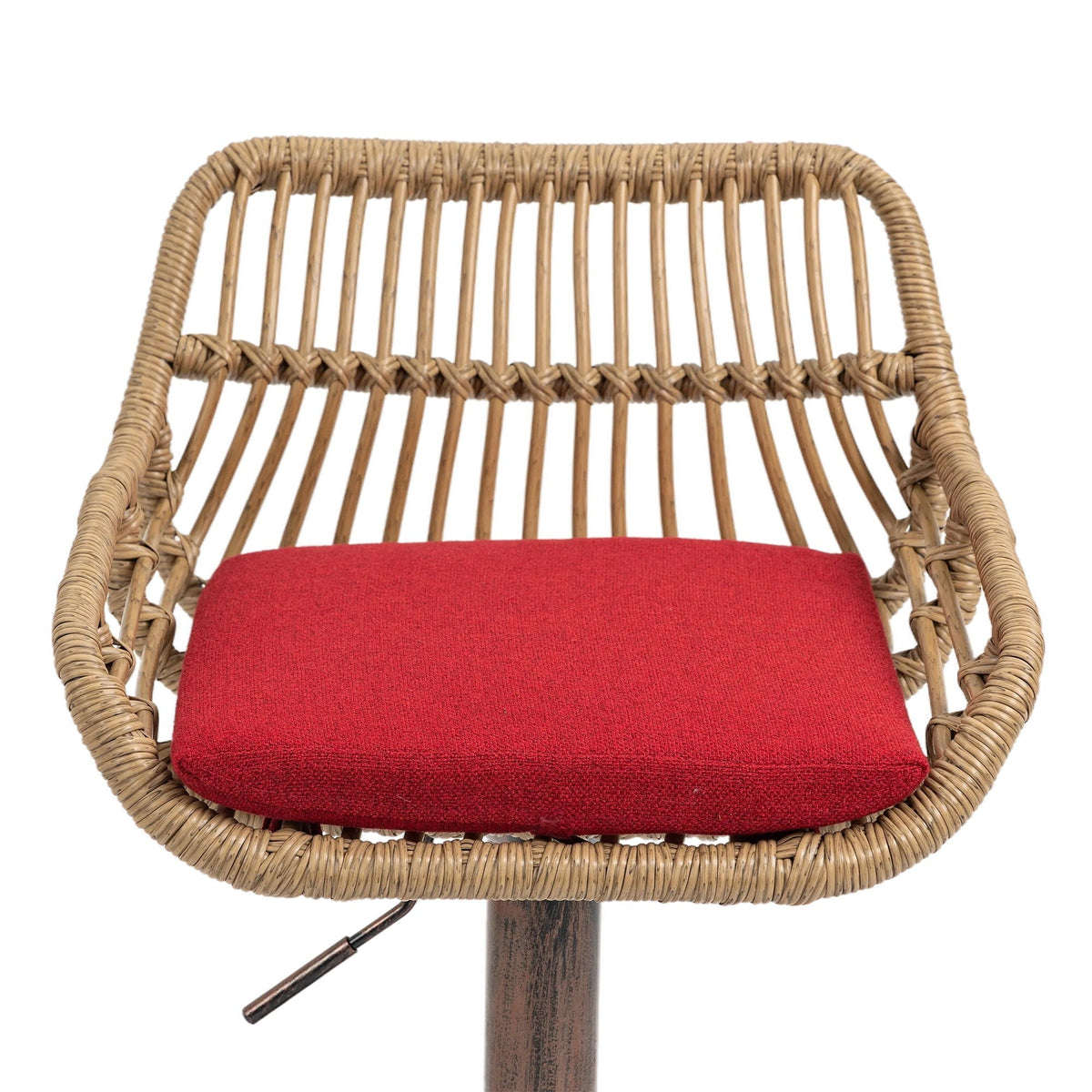 Modern Swivel Bar Stools Adjustable Counter Chairs With Footrest (Set of 2)