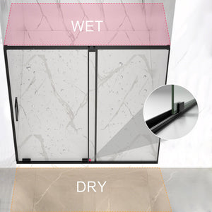 Semi-Frameless Sliding Shower Door