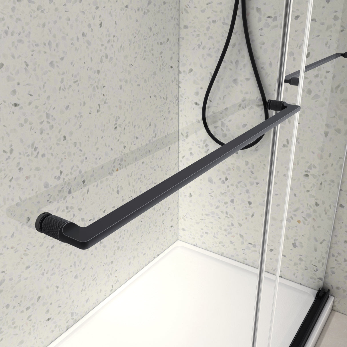 6076 Inch North American Frameless Double Sliding Matte Shower Door