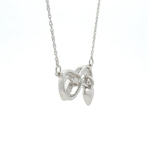 .04ct Diamond Cross Religious Pendant Sterling Silver